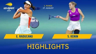 US Open 2024: Emma Raducanu vs. Sofia Kenin - Runde 1 | HIGHLIGHTS
