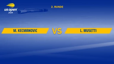 Miomir Kecmanovic (SRB) vs. Lorenzo Musetti (ITA) [18] - 2. Runde - Court 5