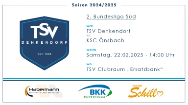 2. Bundesliga Süd 120 Männer: TSV Denkendorf - KSC Önsbach