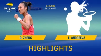 US Open 2024: Qinwen Zheng vs. Erika Andreeva - Runde 2 | HIGHLIGHTS