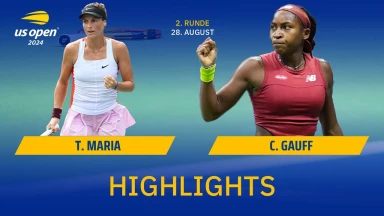 US Open 2024: Tatjana Maria vs. Coco Gauff - Runde 2 | HIGHLIGHTS
