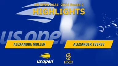 US Open 2024: Alexandre Muller vs. Alexander Zverev - Runde 2 | HIGHLIGHTS