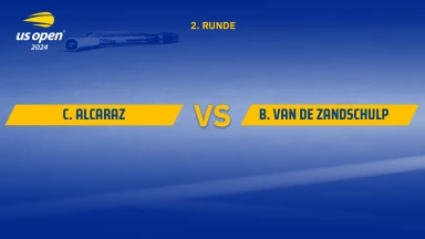 Carlos Alcaraz (ESP) [3] vs. Botic van de Zandschulp (NED) - 2. Runde - Arthur Ashe Stadium