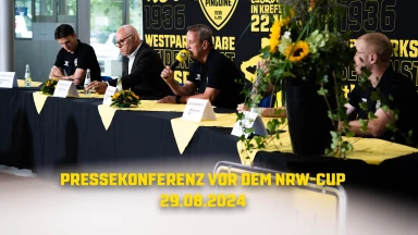 Pressekonferenz vor dem NRW-Cup am 29.08.2024