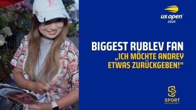 US Open 2024: WE MET THE BIGGEST RUBLEV FAN IN THE WORLD 😂