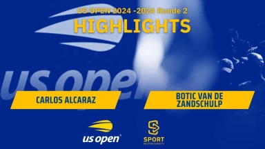 Carlos Alcaraz (ESP) [3] vs. Botic van de Zandschulp (NED) - 2. Runde | Highlights