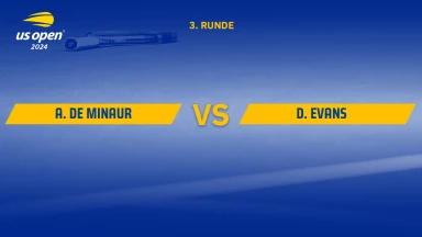 Alex de Minaur (AUS) [10] vs. Daniel Evans (GBR) -  kommentiert von Dennis Heinemann - 3. Runde - Louis Armstrong Stadium