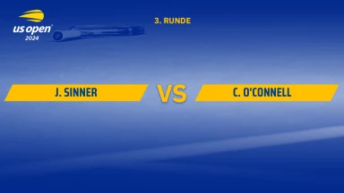 Jannik Sinner (ITA) [1] vs. Christopher O´Connell (AUS) - kommentiert von Matthias Stach und Boris Becker - 3. Runde - Arthur Ashe Stadium