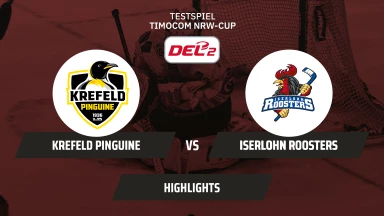 Timocom NRW-Cup: Krefeld Pinguine vs. Iserlohn Roosters I Highlights