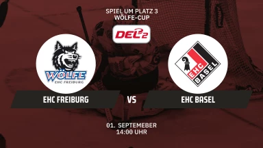 Wölfe Cup - EHC Freiburg vs. EHC Basel- Spiel um Platz 3