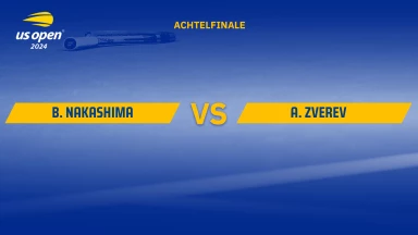 Brandon Nakashima (USA) vs. Alexander Zverev (GER) [4] - kommentiert von Matthias Stach und Boris Becker - Achtelfinale - Louis Armstrong Stadium