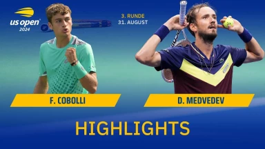 Flavio Cobolli (ITA) [31] vs. Daniil Medvedev [5] - 3. Runde | Highlights