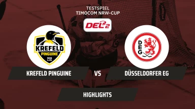 Timocom NRW-Cup: Krefeld Pinguine vs. Düsseldorfer EG - Spiel um Platz 3 I Highlights