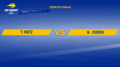 Taylor Fritz (USA) [12] vs. Alexander Zverev (GER) [4] - kommentiert von Matthias Stach und Boris Becker - Viertelfinale - Arthur Ashe Stadium