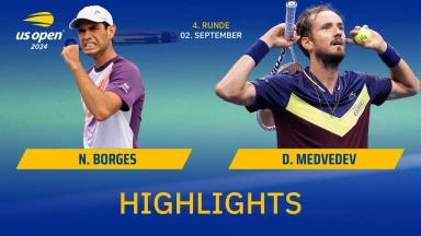 Nuno Borges vs. Daniil Medvedev - Achtelfinale - Highlights