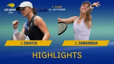 Iga Swiatek [1] vs. Liudmila Samsonova Achtelfinale - Highlights