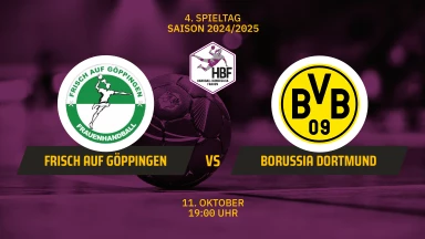 HBF: FRISCH AUF Göppingen vs. Borussia Dortmund