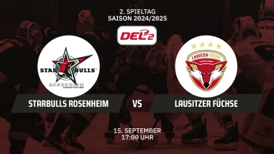 DEL2: Starbulls Rosenheim vs. Lausitzer Füchse