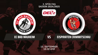 DEL2: EC Bad Nauheim vs. Eispiraten Crimmitschau