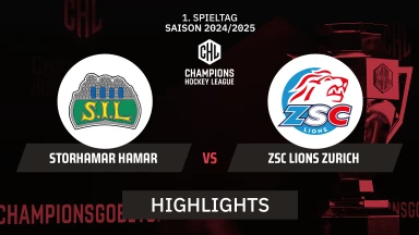 CHL: Storhamar Hamar vs. ZSC Lions Zurich - Hauptrunde I Highlights