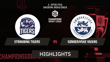 CHL: Straubing Tigers vs. SønderjyskE Vojens - Hauptrunde