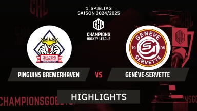 CHL: Pinguins Bremerhaven vs. Genève-Servette - Hauptrunde