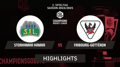 CHL: Storhamar Hamar vs. Fribourg-Gottéron - Hauptrunde I Highlights