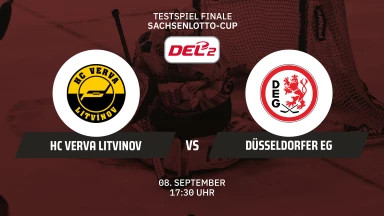 Sachsenlotto-Cup: HC Verva Litvinov vs. Düsseldorfer EG - Finale