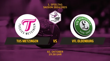 HBF: TuS Metzingen vs. VfL Oldenburg