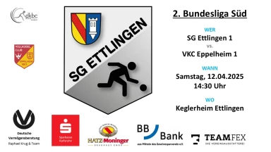 2. Bundesliga Süd Männer: SG Ettlingen 1 - VKC Eppelheim 1