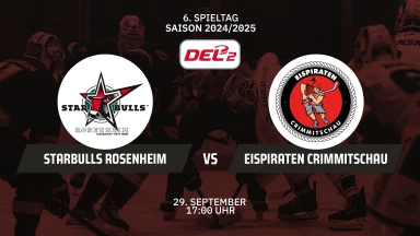DEL2: Starbulls Rosenheim vs. Eispiraten Crimmitschau