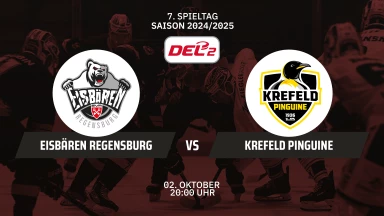 DEL2: Eisbären Regensburg vs. Krefeld Pinguine