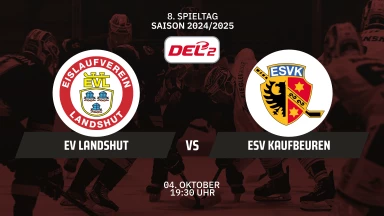 DEL2: EV Landshut vs. ESV Kaufbeuren