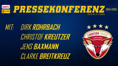 Eröffnungspressekonferenz zur Saison 2024/2025 der Lausitzer Füchse