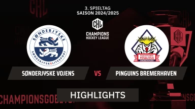 CHL: SønderjyskE Vojens vs. Pinguins Bremerhaven | Highlights