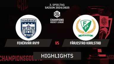 CHL: Fehérvár AV19 vs. Färjestad Karlstad | Highlights