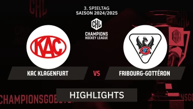 CHL: KAC Klagenfurt vs. Fribourg-Gottéron | Highlights
