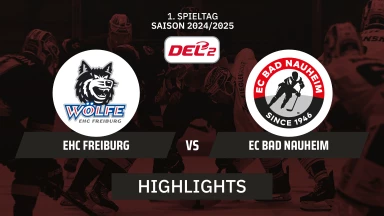 DEL2: EHC Freiburg vs. EC Bad Nauheim | Highlights