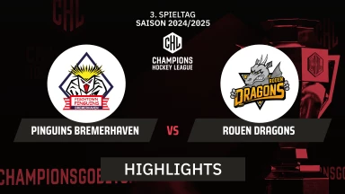 CHL: Pinguins Bremerhaven vs. Rouen Dragons - Hauptrunde  | Highlights