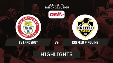 DEL2: EV Landshut vs. Krefeld Pinguine | Highlights