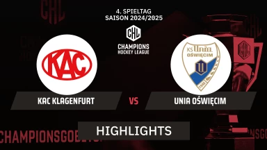 CHL: KAC Klagenfurt vs. Unia Oświęcim | Highlights