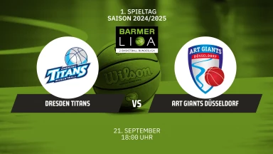 ProA: Dresden Titans vs. ART Giants Düsseldorf