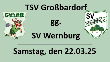 2. Bundesliga Mitte 120 Männer: TSV Großbardorf - SV Wernburg