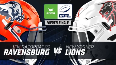 GFL: ifm Razorbacks Ravensburg vs. New Yorker Lions Braunschweig - Playoff Viertelfinale