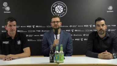 Pressekonferenz: Uni Baskets Münster vs. PS Karlsruhe LIONS