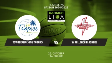 ProB Süd: Oberhaching Tropics vs. SV Fellbach Flashers