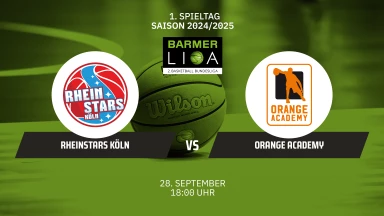 ProB Süd: Rheinstars Köln vs. OrangeAcademy