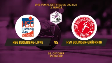 DHB-Pokal der Frauen: HSG Blomberg-Lippe vs. HSV Solingen-Gräfrath 76 - 2. Runde