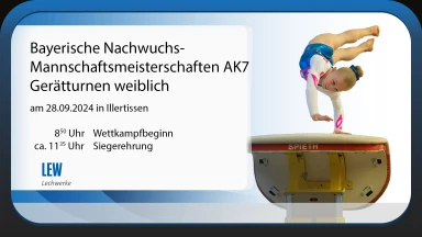 Bayerische Nachwuchs-Mannschaftsmeisterschaften 2024 Gerätturnen weiblich AK7