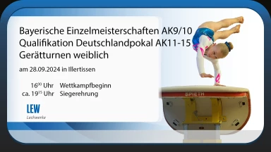 Bayerische Einzelmeisterschaften 2024 Gerätturnen weiblich AK 9/10